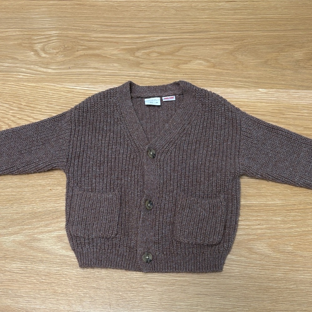 Zara brown cardigan for 1.5 year old. Runs large